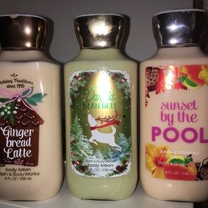 Bath and body works lotions